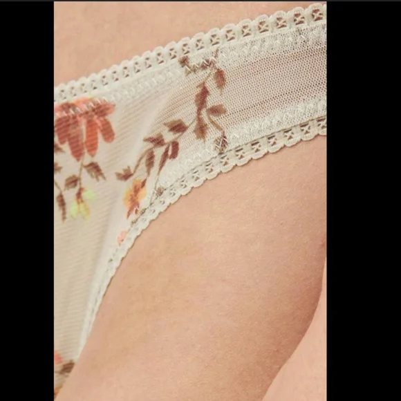 FP Intimatley Floral Sage Botanical Hide & Seek Panty Bikini Brief Brown Rust L - Picture 2 of 4